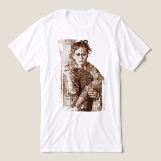 ヴィンテージ クラシカル ルネサンス 女性 ポートレート ファイン トライブレンドTシャツ