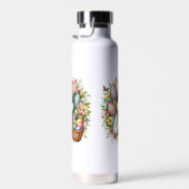 ヴィンテージ/クラシックかわいいイースターバニー ウォーターボトル (右面)