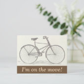 ヴィンテージ＆クラシックな新住所ポストカード 案内ポストカード (スタンド正面)