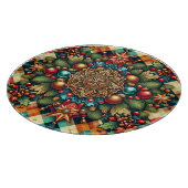 ヴィンテージ/クラシックカラフルクリスマス カッティングボード (角)