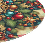 ヴィンテージ/クラシックカラフルクリスマス カッティングボード (角)