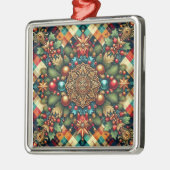 ヴィンテージ/クラシックカラフルクリスマス メタルオーナメント (左)