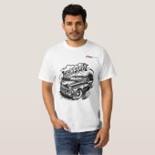 ヴィンテージ クラシックカー グラフィック両面Tシャツ Tシャツ (正面フル)