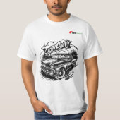 ヴィンテージ クラシックカー グラフィック両面Tシャツ Tシャツ (正面)