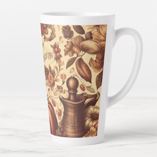 ヴィンテージ/クラシックハッピーサンクスギビング カフェラテマグ (右)