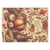 ヴィンテージ/クラシックハッピーサンクスギビング テーブルクロス (正面(横))