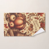 ヴィンテージ/クラシックハッピーサンクスギビング ハンドタオル (ハンドタオル)