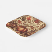 ヴィンテージ/クラシックハッピーサンクスギビング ペーパープレート (傾斜あり)