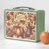 ヴィンテージ/クラシックハッピーサンクスギビング メタルランチボックス (インサイチュ)