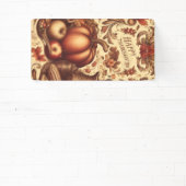 ヴィンテージ/クラシックハッピーサンクスギビング 横断幕 (インサイチュ)