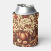 ヴィンテージ/クラシックハッピーサンクスギビング 缶クーラー (缶正面)