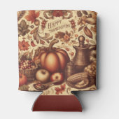 ヴィンテージ/クラシックハッピーサンクスギビング 缶クーラー (裏面)