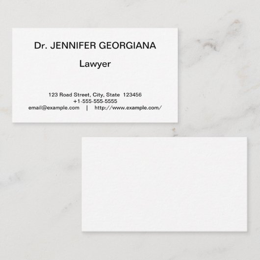 ヴィンテージ、クラシックプロフェッショナル名刺 名刺 (正面/裏面)