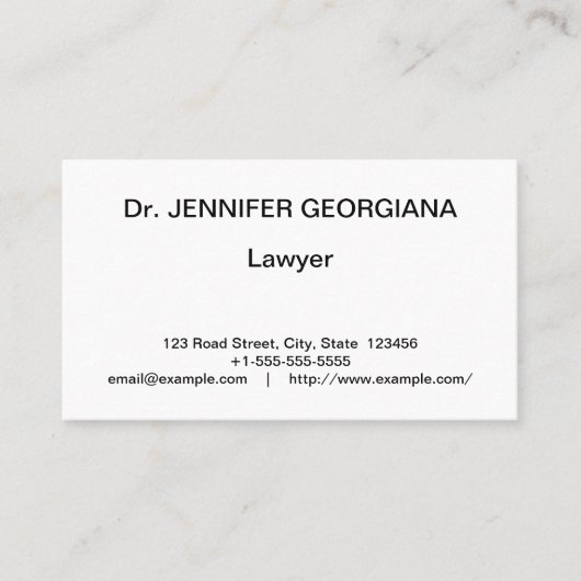 ヴィンテージ、クラシックプロフェッショナル名刺 名刺 (正面)