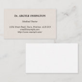 ヴィンテージ、クラシック名刺 名刺 (正面/裏面)