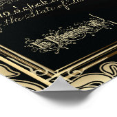 ヴィンテージ クラシック ガツビー スタイル 結婚証明書 ポスター (角)