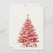 ヴィンテージ クラシック クリスマス オーナメント 招待状 (裏面)