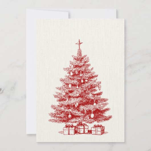 ヴィンテージ クラシック クリスマス オーナメント 招待状 (裏面)