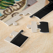 ヴィンテージ・クリスマスの聖地出生のはがき ジグソーパズル (側面)