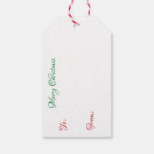 ヴィンテージ・クリスマスイブの喜びと楽しみ ギフトタグ (裏面)