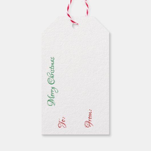 ヴィンテージ・クリスマスイブの喜びと楽しみ ギフトタグ (裏面)