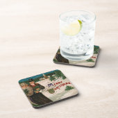 ヴィンテージ クリスマスイブ ウォーク セット オブ コークコースター コースター (右側)