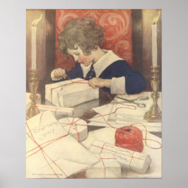 ヴィンテージ・クリスマスイブ・チャイルド、ジェシー・ウィルコックス・スミス ポスター