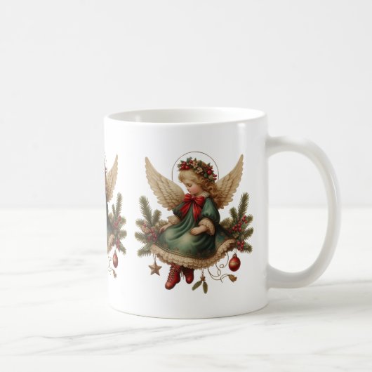 ヴィンテージ クリスマスエンジェル コーヒーマグ コーヒーマグカップ (右)