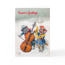 ヴィンテージ・クリスマスカード、アーサー・ティール・キャッツ