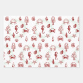 ヴィンテージ |クリスマスギフトラップ ラッピングペーパーシート (正面)