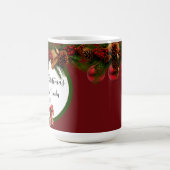 ヴィンテージ クリスマスコーヒー/ホットココア マグ (中央)