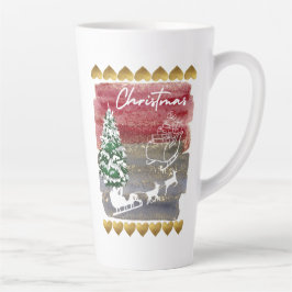 ヴィンテージ クリスマスツリー カフェラテマグ