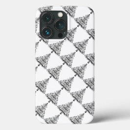 ヴィンテージ クリスマスツリー 装飾 ビクトリアンスクロール iPhone 13 PROケース