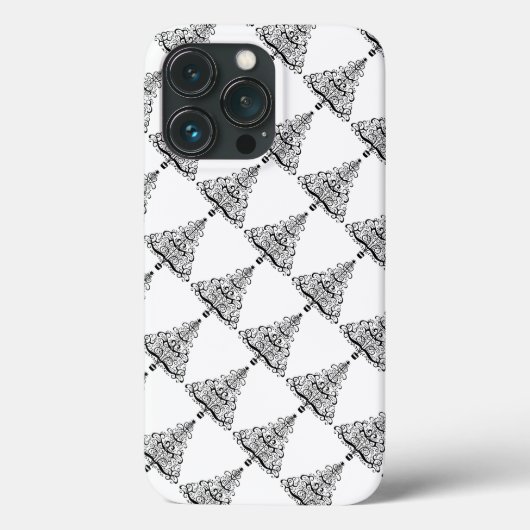 ヴィンテージ クリスマスツリー 装飾 ビクトリアンスクロール Case-Mate iPhoneケース (裏面)
