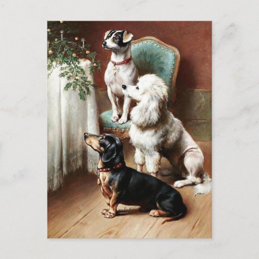 ヴィンテージ – クリスマストリート シーズンポストカード (正面)