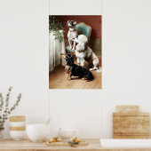 ヴィンテージ – クリスマストリート ポスター (キッチン)