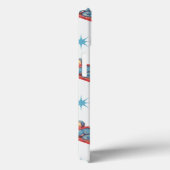 ヴィンテージ クリスマスパターン 雪の中でそり遊びをする子供 Case-Mate iPhoneケース (裏面 / 右)