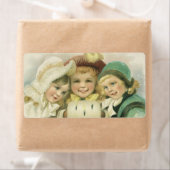 ヴィンテージ・クリスマスビクトリアン姉妹 ラベル (インサイチュ)