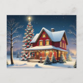 ヴィンテージ・クリスマスポスター ポストカード (正面)