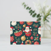 ヴィンテージ・クリスマスポスター ポストカード (スタンド正面)