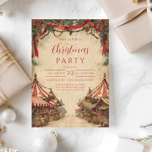 ヴィンテージ クリスマスマーケット 招待状
