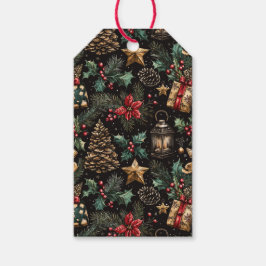 ヴィンテージ クリスマスランプ ギフトタグ
