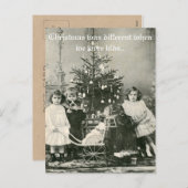ヴィンテージ「クリスマス違う」の写おもしろい真 シーズンポストカード (正面/裏面)