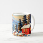 ヴィンテージ クリスマス風景 マグカップ (正面右)