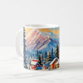 ヴィンテージ クリスマス風景 マグカップ (正面左)