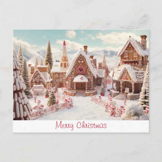 ヴィンテージ クリスマス おめでとう ポストカード (正面)