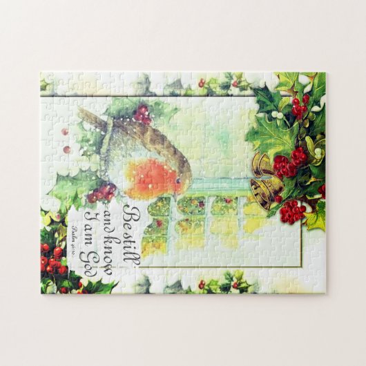 ヴィンテージ・クリスマス「まだ知っている」バイブル・バース ジグソーパズル (横)