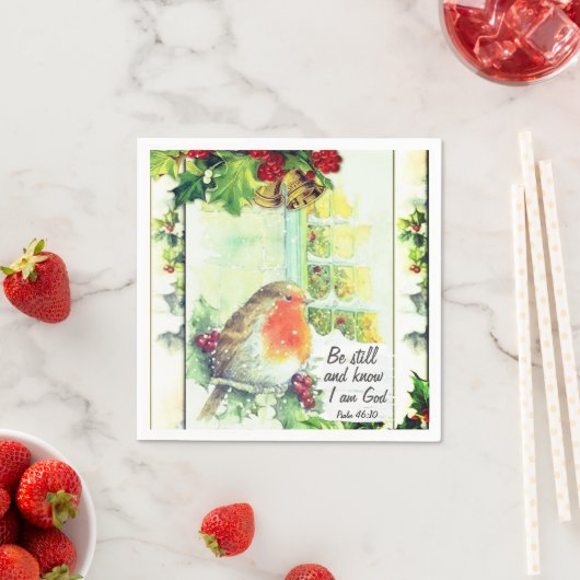 ヴィンテージ・クリスマス「まだ知っている」バイブル・バース スタンダードカクテルナプキン (インサイチュ)