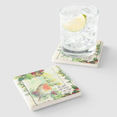 ヴィンテージ・クリスマス「まだ知っている」バイブル・バース ストーンコースター (横)