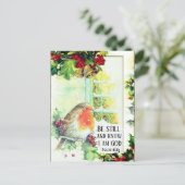 ヴィンテージ・クリスマス「まだ知っている」バイブル・バース ポストカード (スタンド正面)